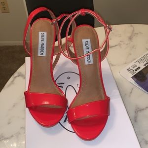 Red patent Steve Madden heels